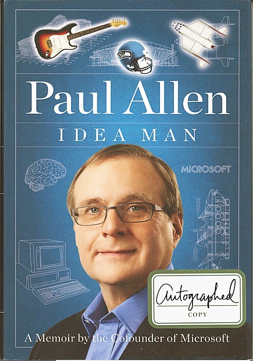 Rare -PAUL ALLEN- Beckett BAS Signed/Autograph/Auto 1st Book- Microsoft/Seahawks